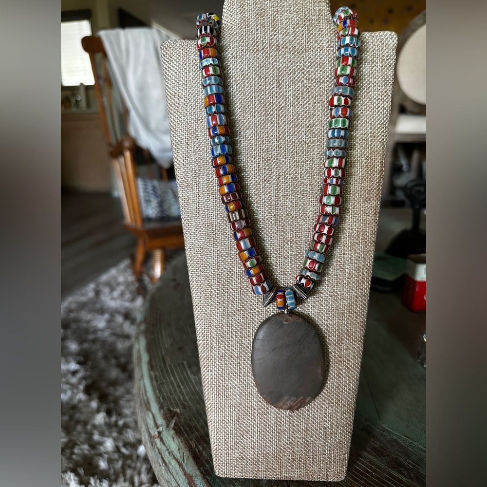 Chevron Bead Necklace